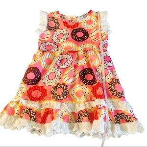 SAYOO GIRLS PINK DONUT DRESS SIZE 24 MONTHS